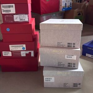 AUTHENTIC JIMMY CHOO SHOE BOXES WITH TISSUE AND CARE CARD